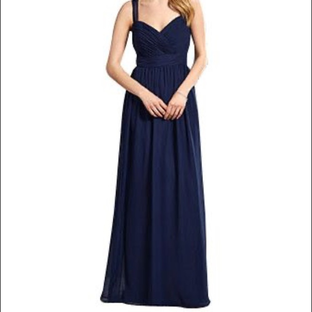 Alfred Angelo Navy Formal Gown Keyhole Back NWT